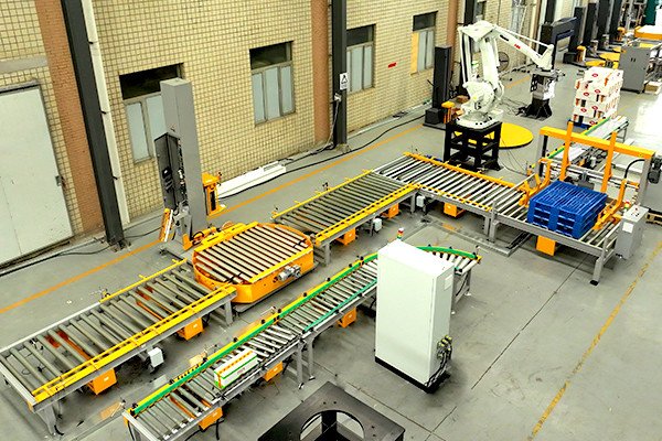 托盘在线缠绕机